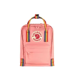 Fjallraven Kanken Mini Gökkuşağı Sırt Çantası-pembe / gökkuşağı deseni