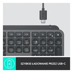 Logitech Klawiatura MX Keys Plus z podpórką na nadgarstki 920-009416