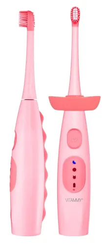 Szczoteczka soniczna VITAMMY Dino Różowy + zegarek VITAMMY Smart Kid Różowy