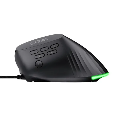 Myszka gamingowa Trust GXT 145 REXXA przewodowa 12800 dpi optyczna czarna