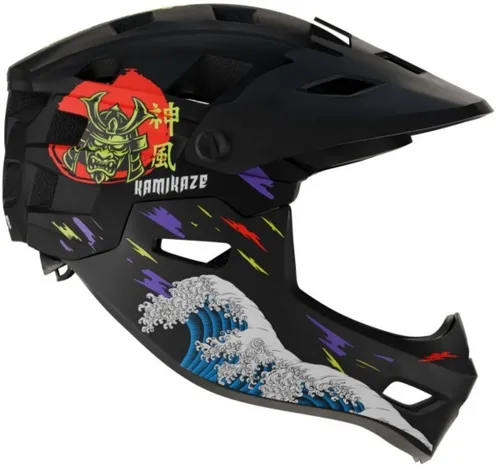 Kask KAMIKAZE Ronin Czarny Full Face (rozmiar M)