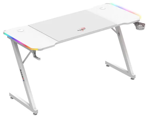 Biurko gamingowe HUZARO Hero 3.3 RGB Biały