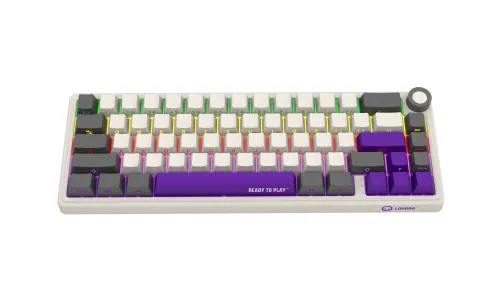 Klawiatura mechaniczna Lorgar KBP70MW Toxic Purple Beżowy