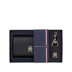 Подарочный набор Tommy Hilfiger Med Flap Wallet в Keyfob AW0AW15663BDS Black BDS