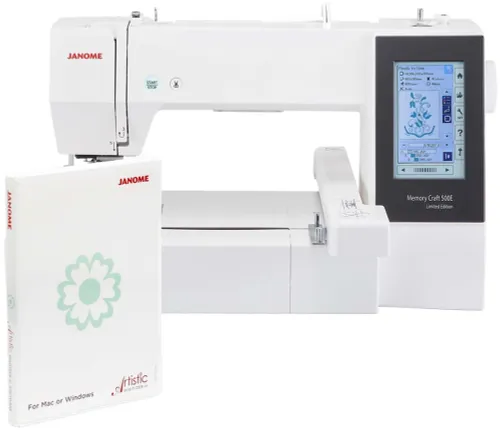 Hafciarka JANOME MC500E LE z programem JANOME ARTISTIC DIGITIZER JR