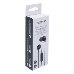 Słuchawki przewodowe Sony MDR-EX15AP Dokanałowe Mikrofon Czarny