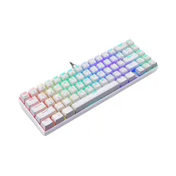 Klawiatura mechaniczna Motospeed CK67 RGB Blue Switch Biały