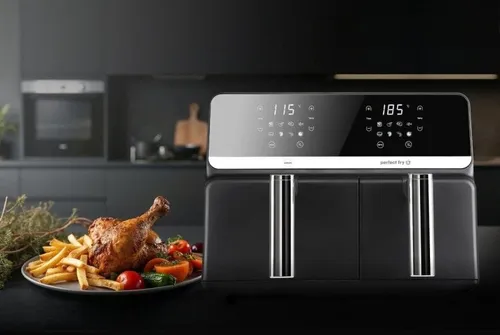 Air Fryer Frytkownica beztłuszczowa ELDOM FR200 Fritela 9l z podwójnym koszem