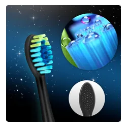 Szczoteczka soniczna BERDSEN Galaxy Duo (2 sztuki) Czarny i Biały