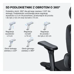 Fotel Anda Seat X-Air Pro XL Gamingowy do 120kg Tkanina Czarny