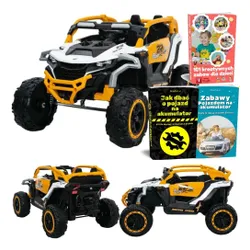 Samochód Na Akumulator M3 4X4 Światła LED Eva Pilot Skóra MP3 Bluetooth