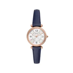 Fossil Carlie ES5295 Rose Gold / Navy Saati