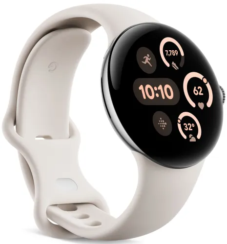 Smartwatch GOOGLE Pixel Watch 3 45mm Porcelanowy (LTPO Amoled do 2000 nitów)