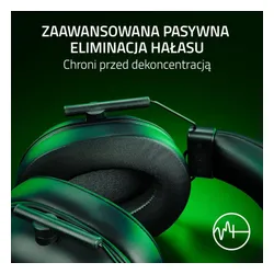 Słuchawki przewodowe z mikrofonem Razer BlackShark V2 X Xbox Nauszne Czarny