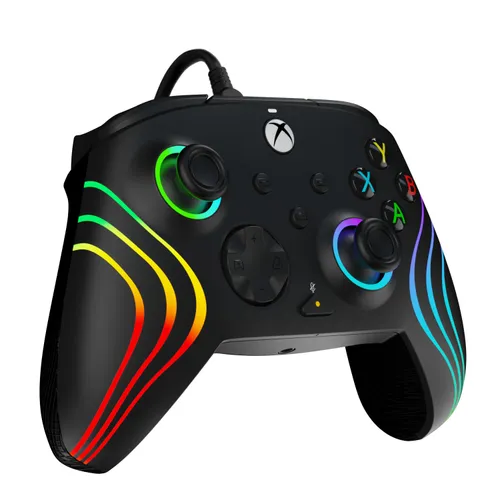 PDP Pad Afterglow Wave Black для Xbox-проводная