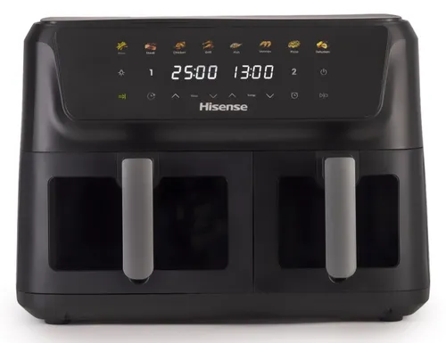 Air Fryer Frytkownica beztłuszczowa HISENSE HAF2700DCD 11l z podwójnym koszem 8 automatycznych programów