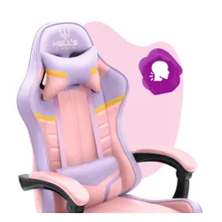 Fotel HELL'S CHAIR HC- 1004 Kids Colorful Różowo-fioletowy