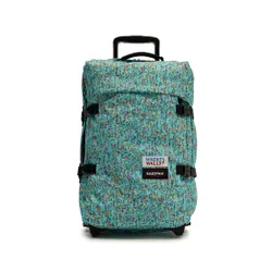 Mała Materiałowa Walizka Eastpak Tranverz S EK00061L Wally Pattern Blue 2E3