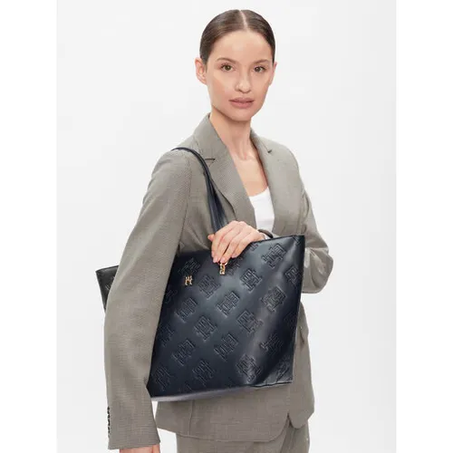 Сумка Tommy Hilfiger Th Refined Tote Mono Handbag AW0AW15726 Navy Blue