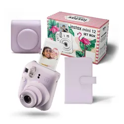 Камера Fujifilm Instax Mini 12 (фиолетовый) + чехол + альбом