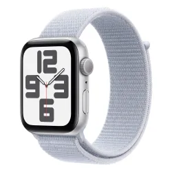 Apple Watch SE 2gen GPS + Cellular koperta 40mm z aluminium Srebrny opaska sportowa Błękitny obłok