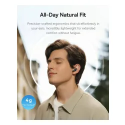 Słuchawki bezprzewodowe Baseus Bass BS1 NC Douszne Bluetooth 6.0 Czarny