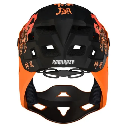 Kask KAMIKAZE Ronin Pomarańczowy Full Face (rozmiar M)