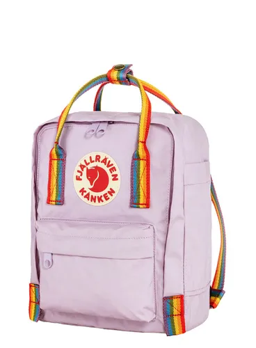 Fjallraven Kanken Gökkuşağı Mini pastel lavender sırt çantası / gökkuşağı deseni