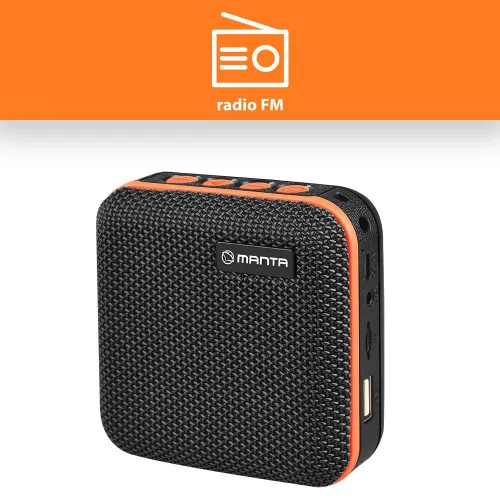 Głośnik Bluetooth Manta SPK01GO 10W Radio FM Czarny