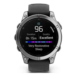Zegarek sportowy GARMIN Fenix E 47mm Czarno-srebrny