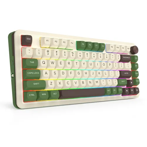 Klawiatura mechaniczna Redragon K681CGC-RGB-PRO Cyrus Dragon Growl Biało-zielony