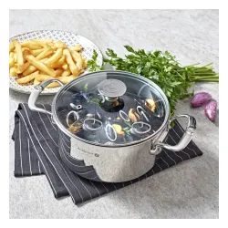 DE BUYER Milady 3 l - garnek ze stali nierdzewnej z pokrywką