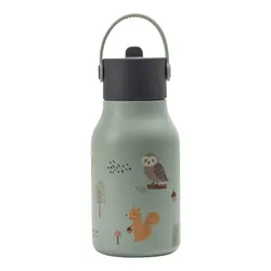 Butelka dziecięca na wodę Lund London Little Childrens Water Bottle 400 ml - woodland