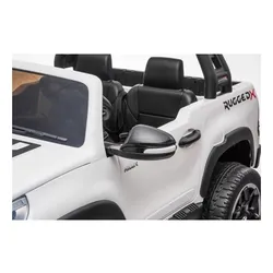 Auto Na Akumulator Dla 2 Dzieci Toyota Hilux 4X4 Pilot Eva Skóra LED Radio MP3