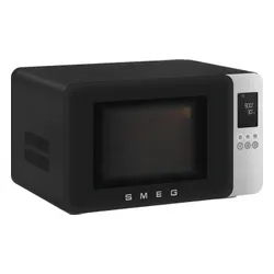 Kuchenka mikrofalowa SMEG Collezione MOC01BLMEU 1900W średnica 28 cm pojemność 29l Technologia Inverter Auto Defrost Quick Start Czarny