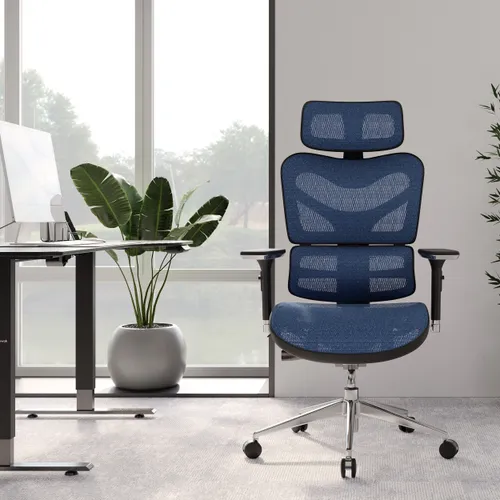 Fotel DIABLO CHAIRS V-Commander Czarno-niebieski