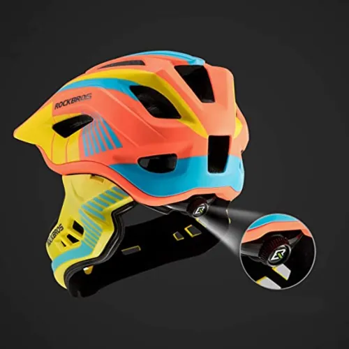 Kask rowerowy dziecięcy, Szczękowy, na rower, hulajnogę, ROCKBROS, M