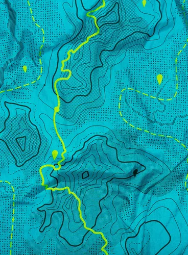 Hamak ENO DoubleNest Print Giving Back Hammock - topo cdt/chartreuse