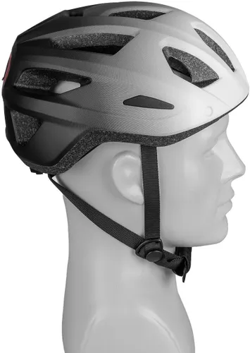Kask rowerowy VAYOX Active VA0424WBL Biało-czarny MTB z lampką (rozmiar L)