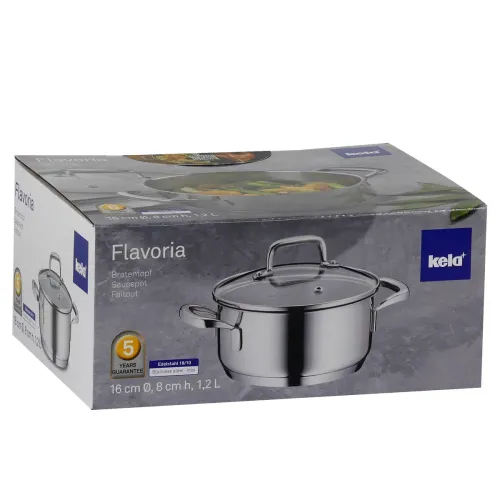 KELA Flavoria 1,2 l - garnek ze stali nierdzewnej z pokrywką
