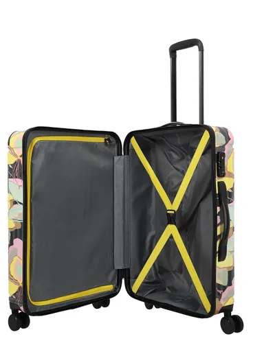 Чемодан Travelite Cruise Trolley M Print - yellow orchid