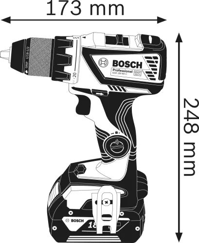 Bosch GSR 18v-60 C Professional Akülü Tornavida (+2 adet 5Ah pil)