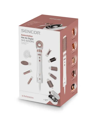 Suszarko-lokówka Sencor Artemiss SHS 9200RS 1500W Obrotowa Zimny nawiew 4 poziomy temperatury