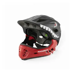 Kask rowerowy dziecięcy fullface szczękowy 2w1 odpinana szczęka rozmiar "M"