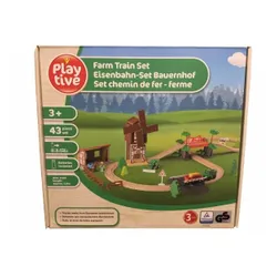 Playtive Drewniana kolejka Gospodarstwo