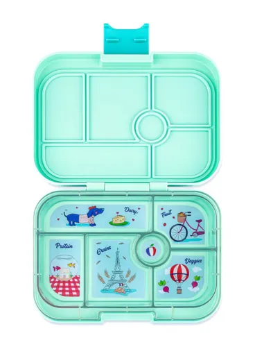 Lunchbox do szkoły Yumbox Original - serene aqua / Paris tray