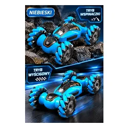 Samochód zdalnie sterowany rc ręką gesty ledy dym auto 4x4 stunt car 360°