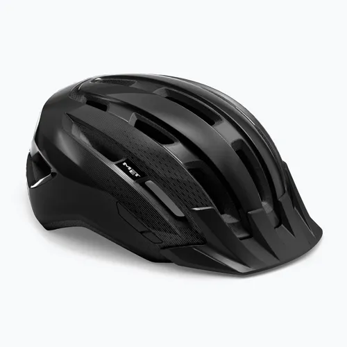 Kask rowerowy MET Downtown black glossy