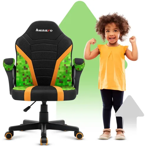Fotel HUZARO Ranger 1.0 Pixel Mesh Czarno-zielony