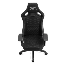 Fotel GAMVIS Elite 2.0 XL Basic Czarny (białe elementy)